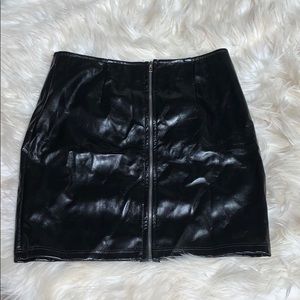 Leather skirt